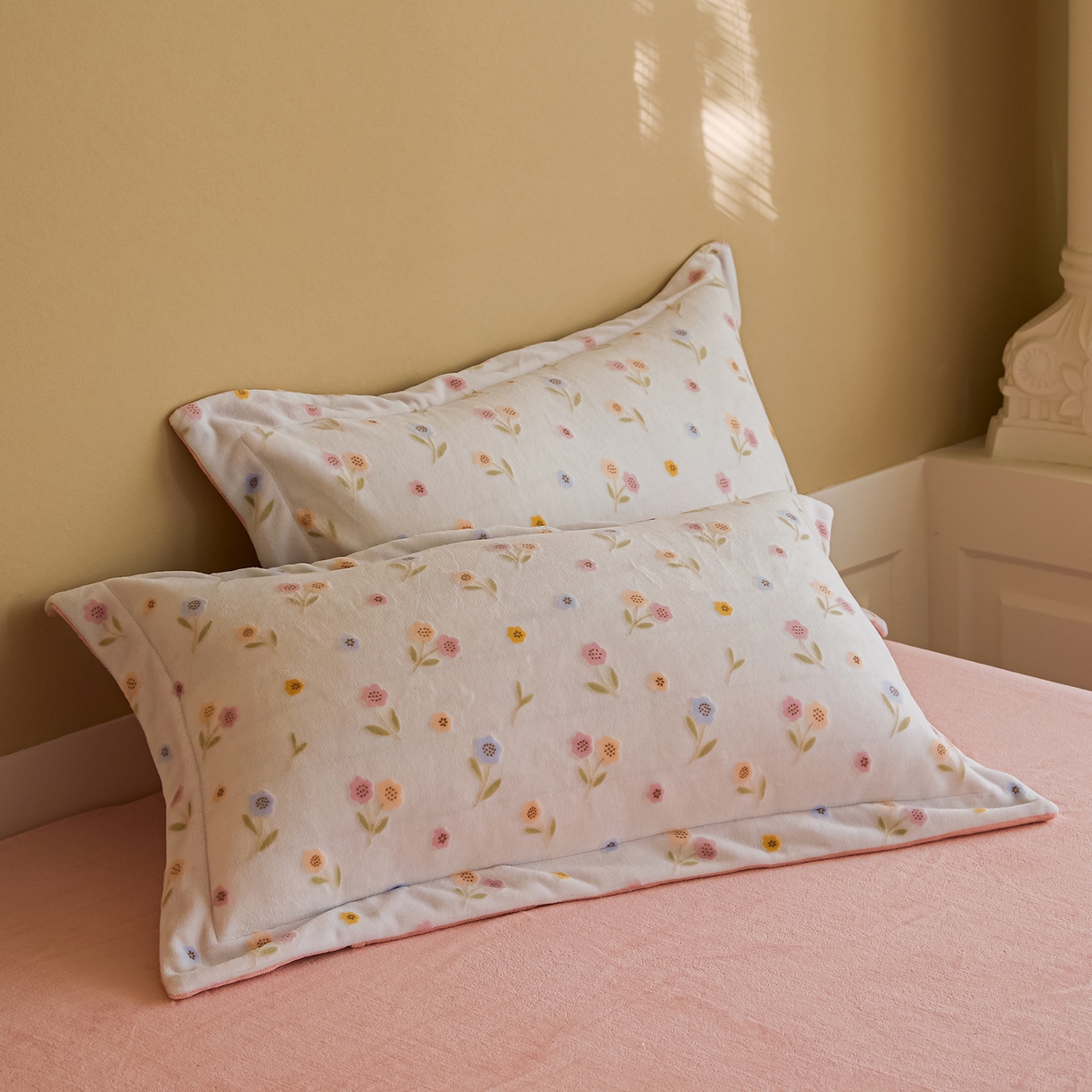 91家纺网 家纺一手货源 找家纺 菡宝 【主推第三批 带质检报告】A类全消光230g雕花绒牛奶绒四件套支持定制定做尺寸 悠然