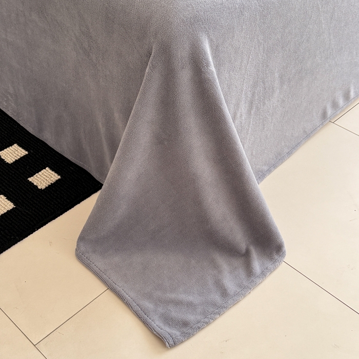 91家纺网 家纺一手货源 找家纺 米莱家纺 2025新款兔毛绒法式花边四件套 花颜