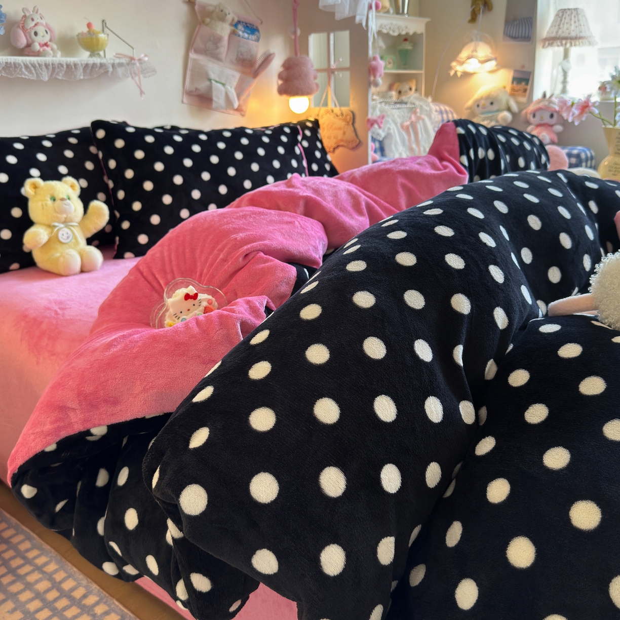 91家纺网 家纺一手货源 找家纺 （总）初念 2025新款加厚高克重保暖可爱系牛奶绒床品套件系列（小红书推荐）（提供买家秀）