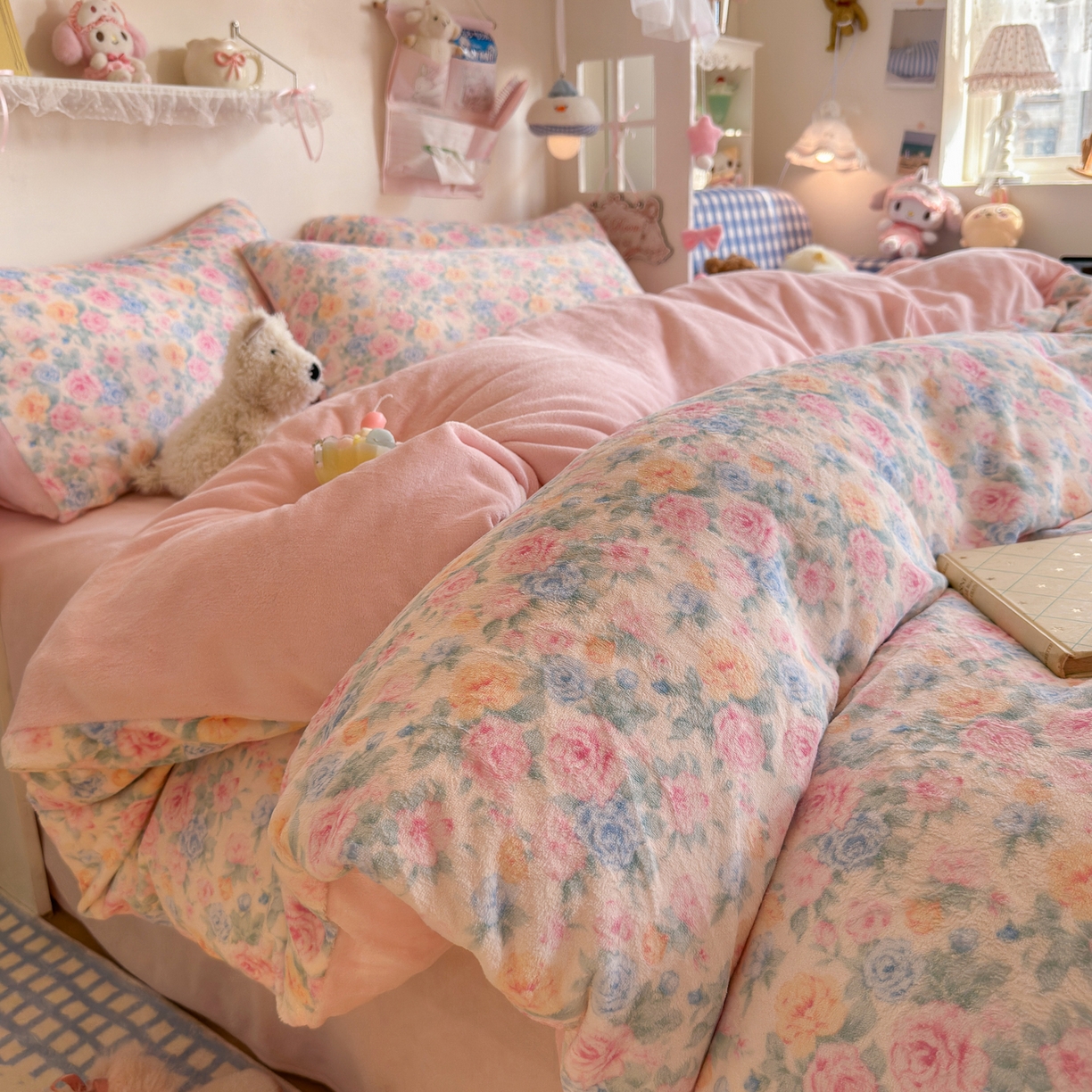 91家纺网 家纺一手货源 找家纺 （总）初念 2025新款加厚高克重保暖可爱系牛奶绒床品套件系列（小红书推荐）（提供买家秀）