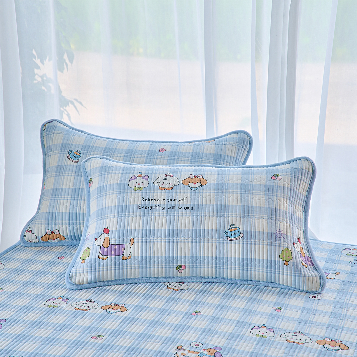 91家纺网 家纺一手货源 找家纺 X猫先生 2025新款棉加绒床垫一面全棉一面牛奶绒床褥垫软床垫床盖四季通用 逗号日记（A棉B绒）