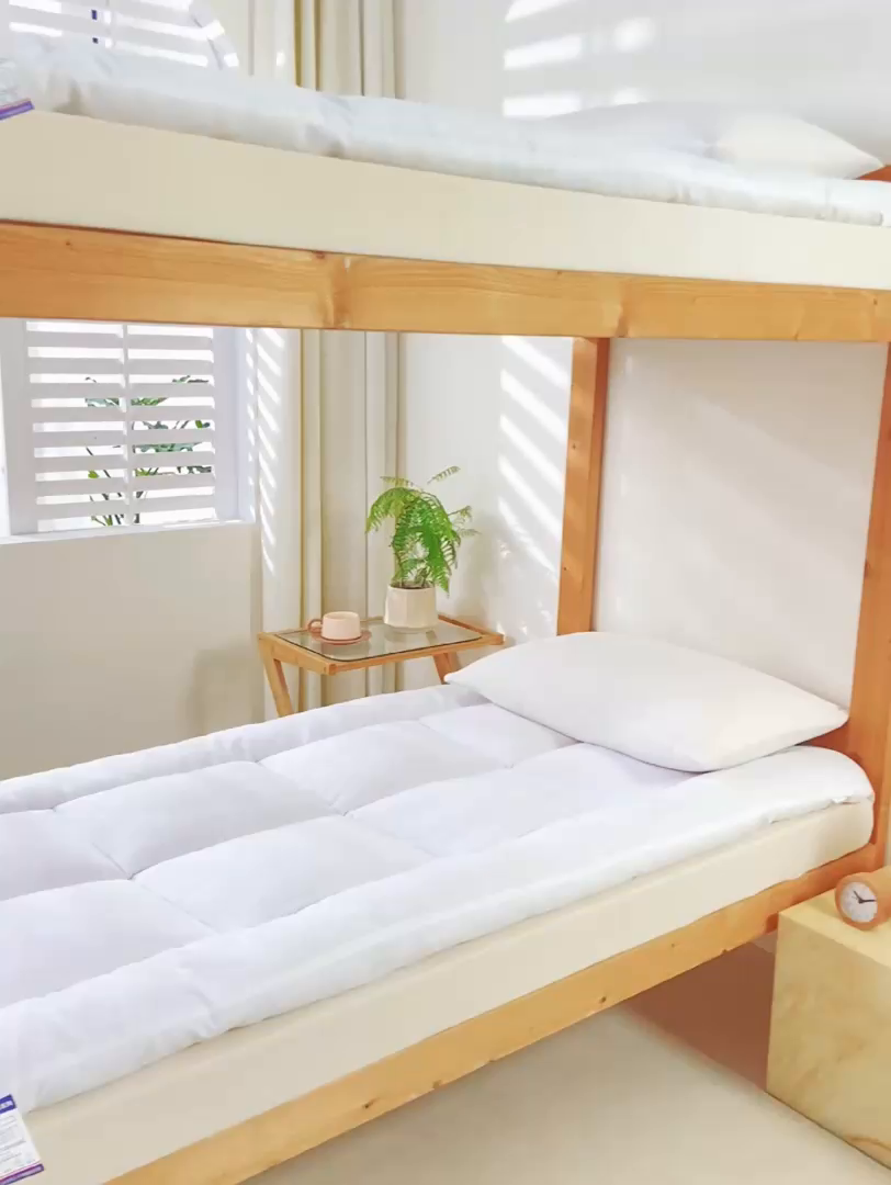 91家纺网 家纺一手货源 找家纺 （总）憨豆家纺 2025新款酒店羽丝绒床垫学生床垫宿舍单人床褥超厚榻榻米垫子不塌陷被褥可折叠（含买家秀）