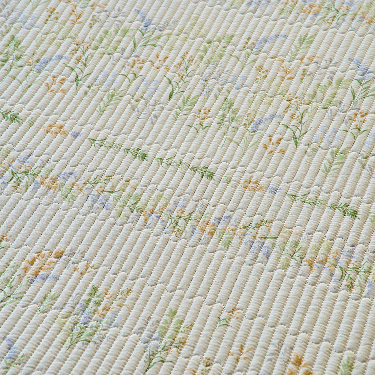 91家纺网 家纺一手货源 找家纺 X猫先生 2025新款棉加绒床垫一面全棉一面牛奶绒床褥垫软床垫床盖四季通用 丛草集(A棉B绒）