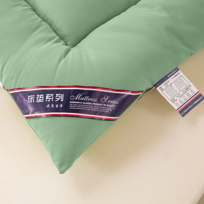91家纺网 家纺一手货源 找家纺 憨豆家纺 2026新款酒店羽丝绒床垫学生宿舍单人床褥超厚榻榻米垫子不塌陷被褥可折叠（含买家秀） 绿树成荫