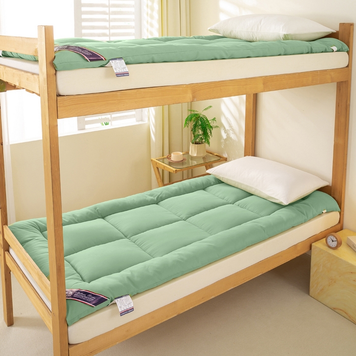 91家纺网 家纺一手货源 找家纺 憨豆家纺 2026新款酒店羽丝绒床垫学生宿舍单人床褥超厚榻榻米垫子不塌陷被褥可折叠（含买家秀） 绿树成荫