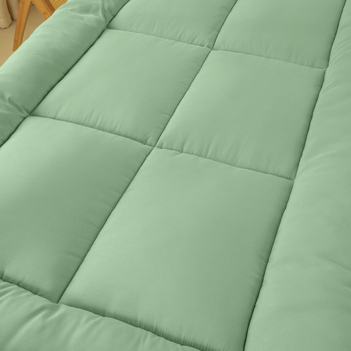 91家纺网 家纺一手货源 找家纺 憨豆家纺 2026新款酒店羽丝绒床垫学生宿舍单人床褥超厚榻榻米垫子不塌陷被褥可折叠（含买家秀） 绿树成荫