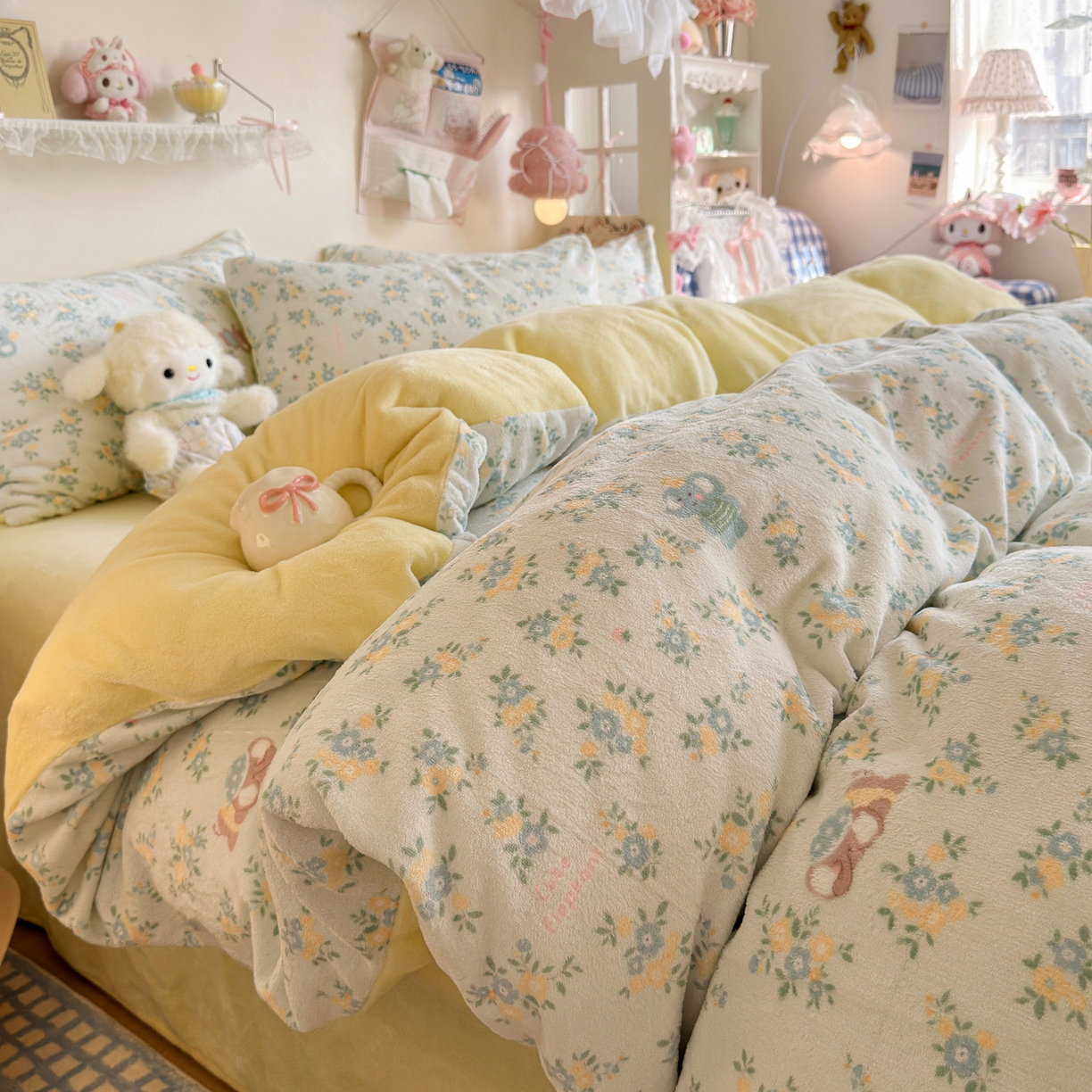 初念 2025新款加厚高克重保暖可爱系牛奶绒床品套件系列（小红书推荐）（提供买家秀） 茉莉小象