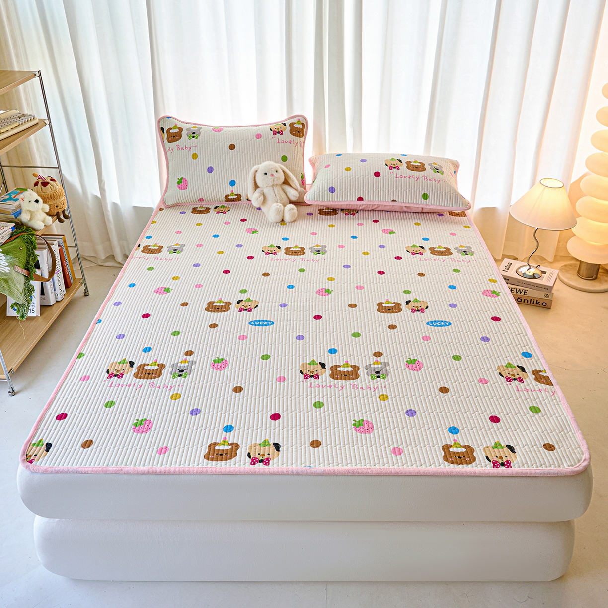 91家纺网 家纺一手货源 找家纺 X猫先生 2025新款棉加绒床垫一面全棉一面牛奶绒床褥垫软床垫床盖四季通用 冒险家（A棉B绒）