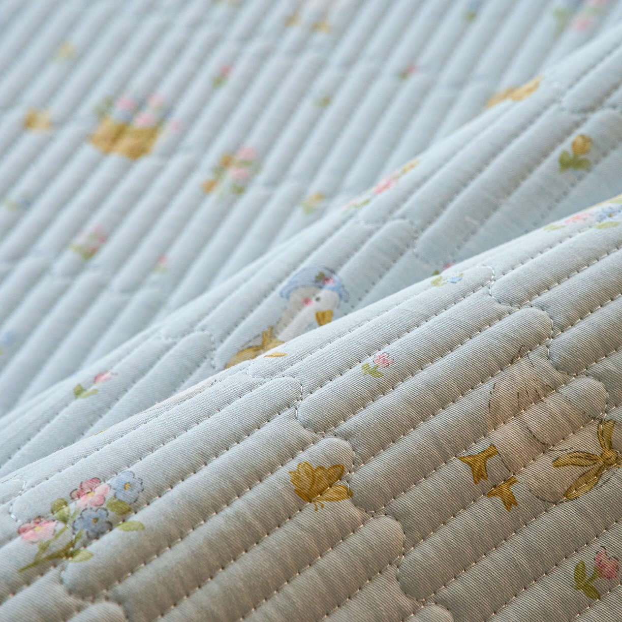 91家纺网 家纺一手货源 找家纺 X猫先生 2025新款棉加绒床垫一面全棉一面牛奶绒床褥垫软床垫床盖四季通用 萌萌鸭(A棉B绒）