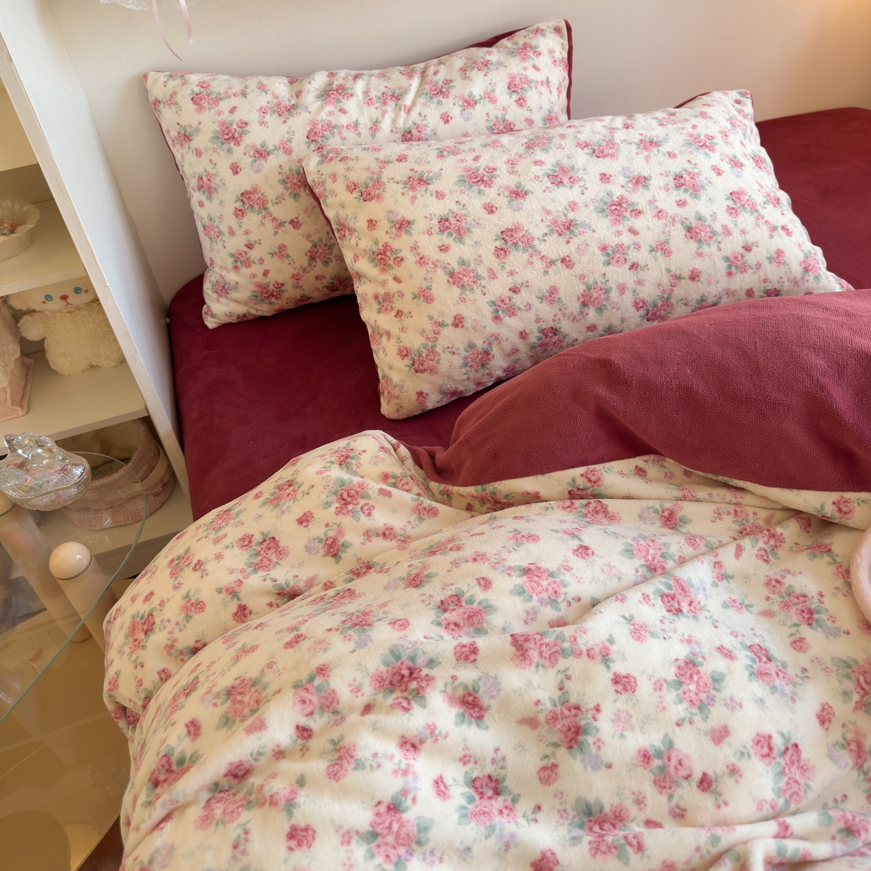 91家纺网 家纺一手货源 找家纺 初念 2025新款加厚高克重保暖可爱系牛奶绒床品套件系列（小红书推荐）（提供买家秀） 疏影