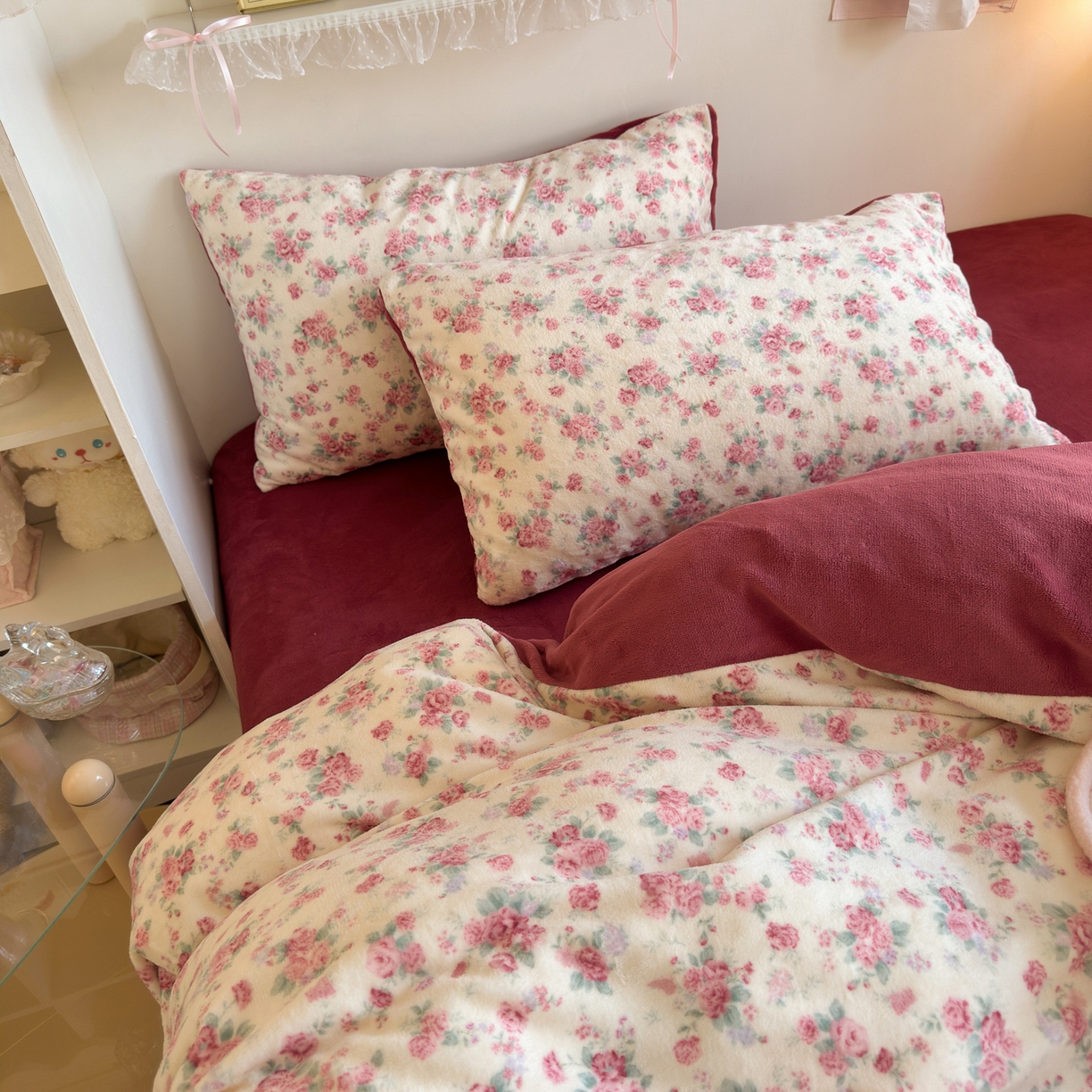 91家纺网 家纺一手货源 找家纺 初念 2025新款加厚高克重保暖可爱系牛奶绒床品套件系列（小红书推荐）（提供买家秀） 疏影