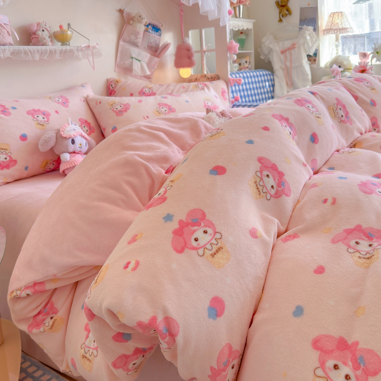 初念 2025新款加厚高克重保暖可爱系牛奶绒床品套件系列（小红书推荐）（提供买家秀） 小美甜品屋