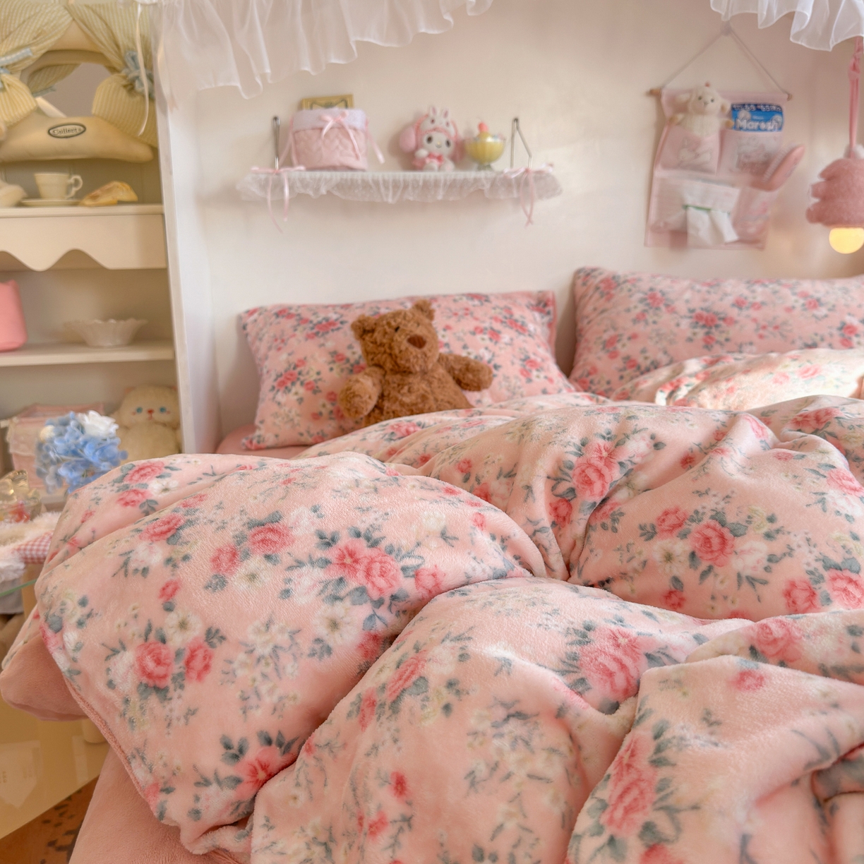 91家纺网 家纺一手货源 找家纺 初念 2025新款加厚高克重保暖可爱系牛奶绒床品套件系列（小红书推荐）（提供买家秀） 星辰闪烁