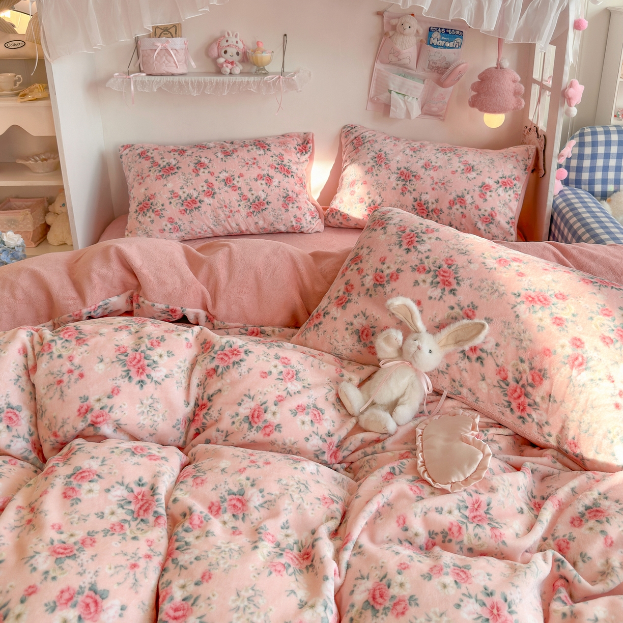 91家纺网 家纺一手货源 找家纺 初念 2025新款加厚高克重保暖可爱系牛奶绒床品套件系列（小红书推荐）（提供买家秀） 星辰闪烁