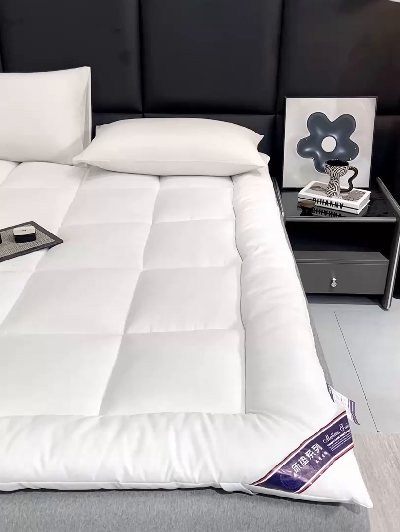 91家纺网 家纺一手货源 找家纺 （总）憨豆家纺 2025新款酒店羽丝绒床垫学生床垫宿舍单人床褥超厚榻榻米垫子不塌陷被褥可折叠