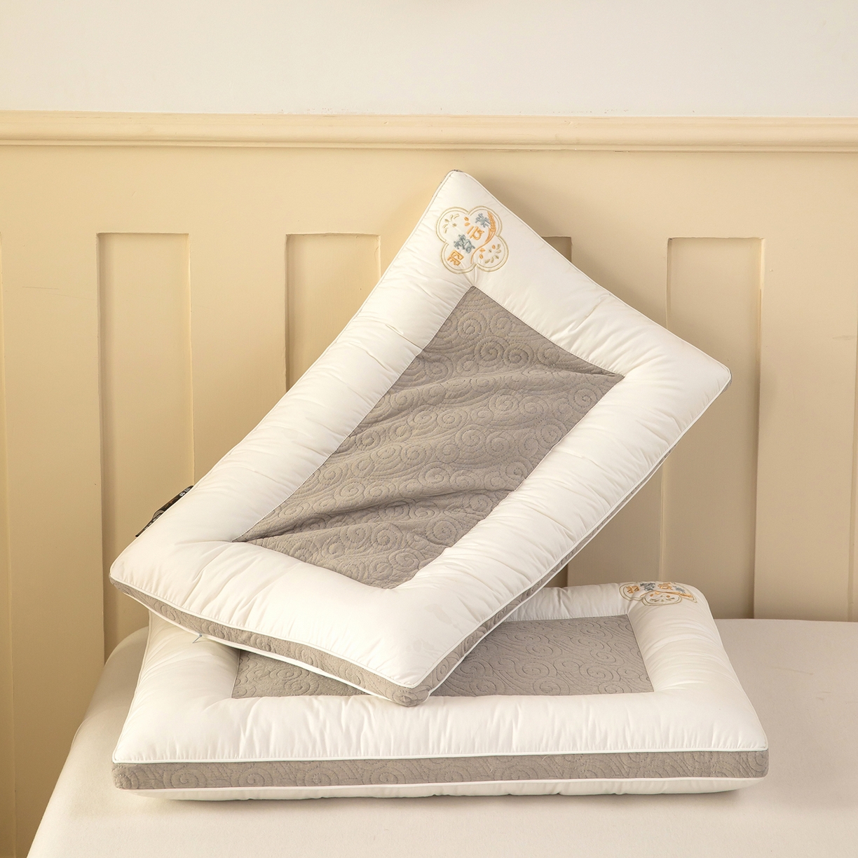 91家纺网 家纺一手货源 找家纺 （总）枕之坊 2025新款羽梦云荞双面荞麦枕护颈枕头