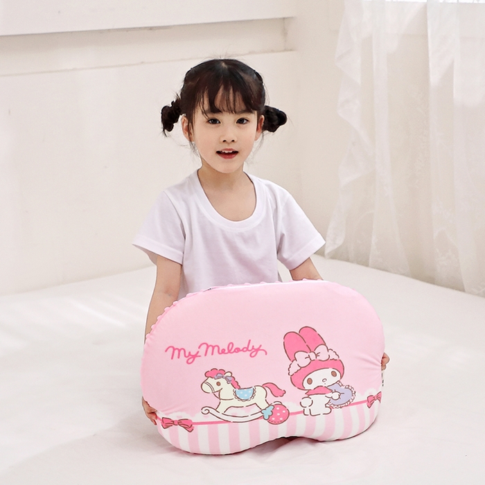 91家纺网 家纺一手货源 找家纺 八零年代  2025新款三丽鸥正版授权儿童分区护颈枕健康睡眠记忆棉枕头枕套可拆洗 木马美乐蒂