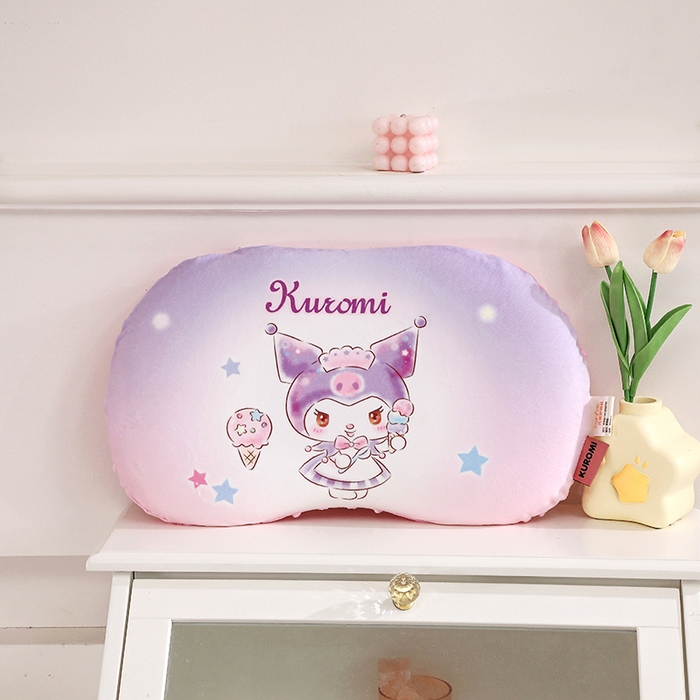 91家纺网 家纺一手货源 找家纺 八零年代  2025新款三丽鸥正版授权儿童分区护颈枕健康睡眠记忆棉枕头枕套可拆洗 炫彩库洛米