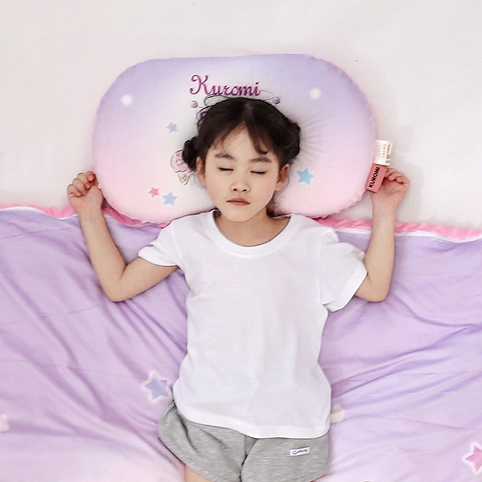 八零年代  2025新款三丽鸥正版授权儿童分区护颈枕健康睡眠记忆棉枕头枕套可拆洗 炫彩库洛米