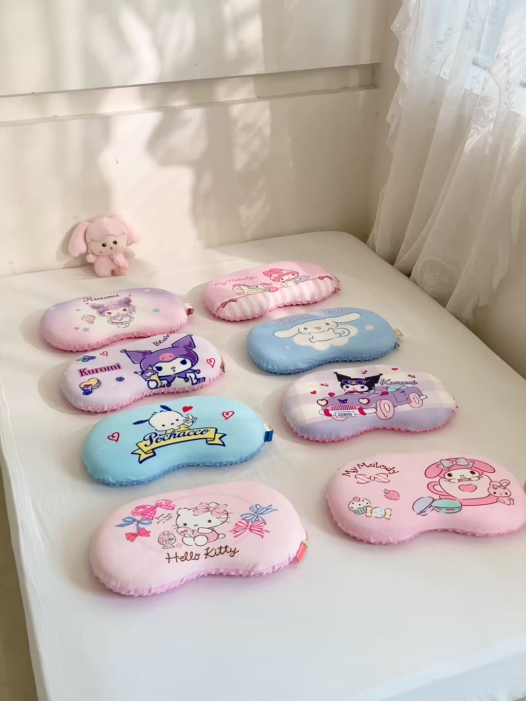 91家纺网 家纺一手货源 找家纺 （总）八零年代  2025新款三丽鸥正版授权儿童分区护颈枕健康睡眠记忆棉枕头枕套可拆洗