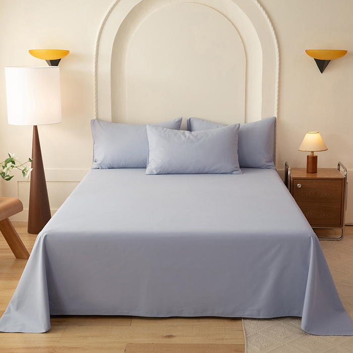 91家纺网 家纺一手货源 找家纺 （总）八十八家纺 2025新款全棉纯棉素色水洗棉床单纯棉纯色枕套单品床单枕套床单枕套单件