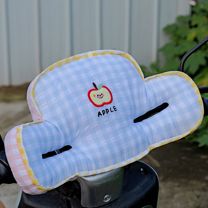 91家纺网 家纺一手货源 找家纺 仟亿莱 2025新款泡泡纱儿童防撞垫 防撞蓝格子