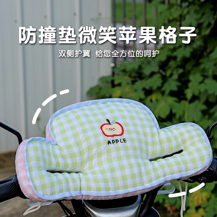 91家纺网 家纺一手货源 找家纺 仟亿莱 2025新款泡泡纱儿童防撞垫 防撞绿格子