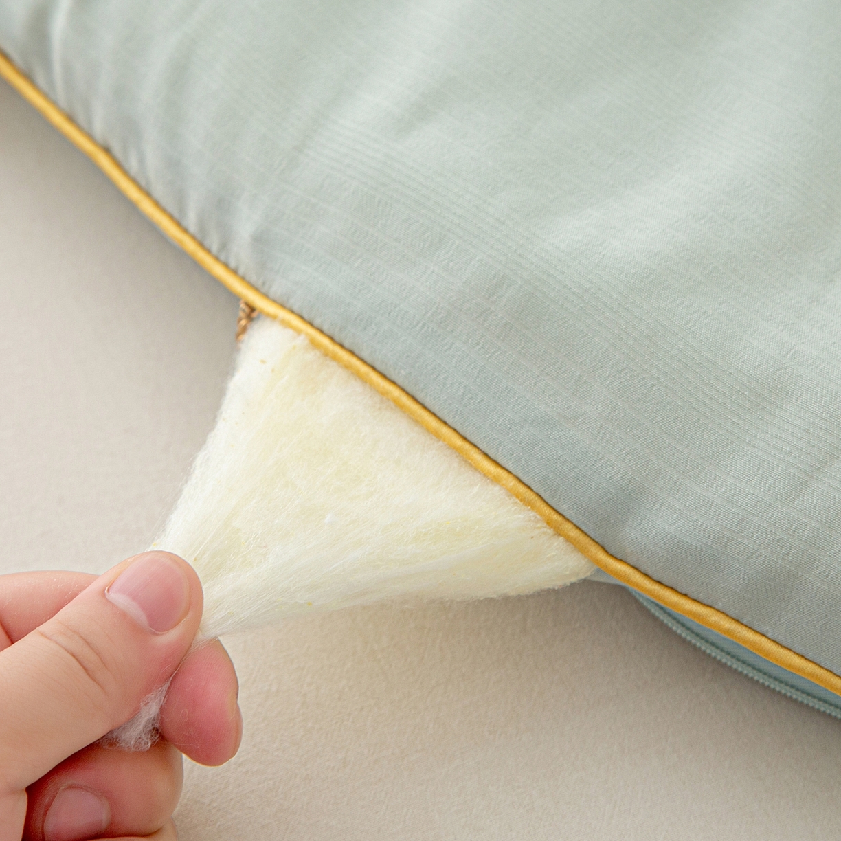 91家纺网 家纺一手货源 找家纺 维洋家纺 2025新款A类提花良质天然大豆子母被子被芯 良质绿