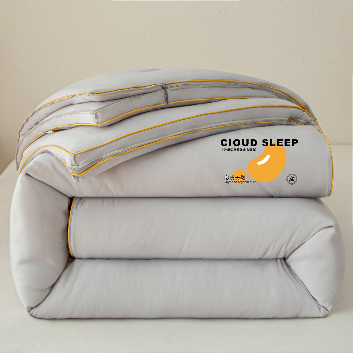 91家纺网 家纺一手货源 找家纺 （总）维洋家纺 2025新款A类提花良质天然大豆子母被子被芯