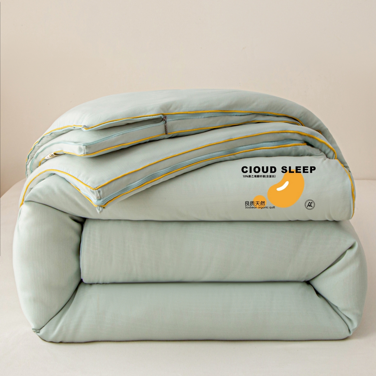 91家纺网 家纺一手货源 找家纺 （总）维洋家纺 2025新款A类提花良质天然大豆子母被子被芯