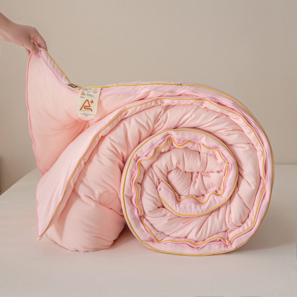 91家纺网 家纺一手货源 找家纺 维洋家纺 2025新款A类提花良质天然大豆子母被子被芯 良质玉