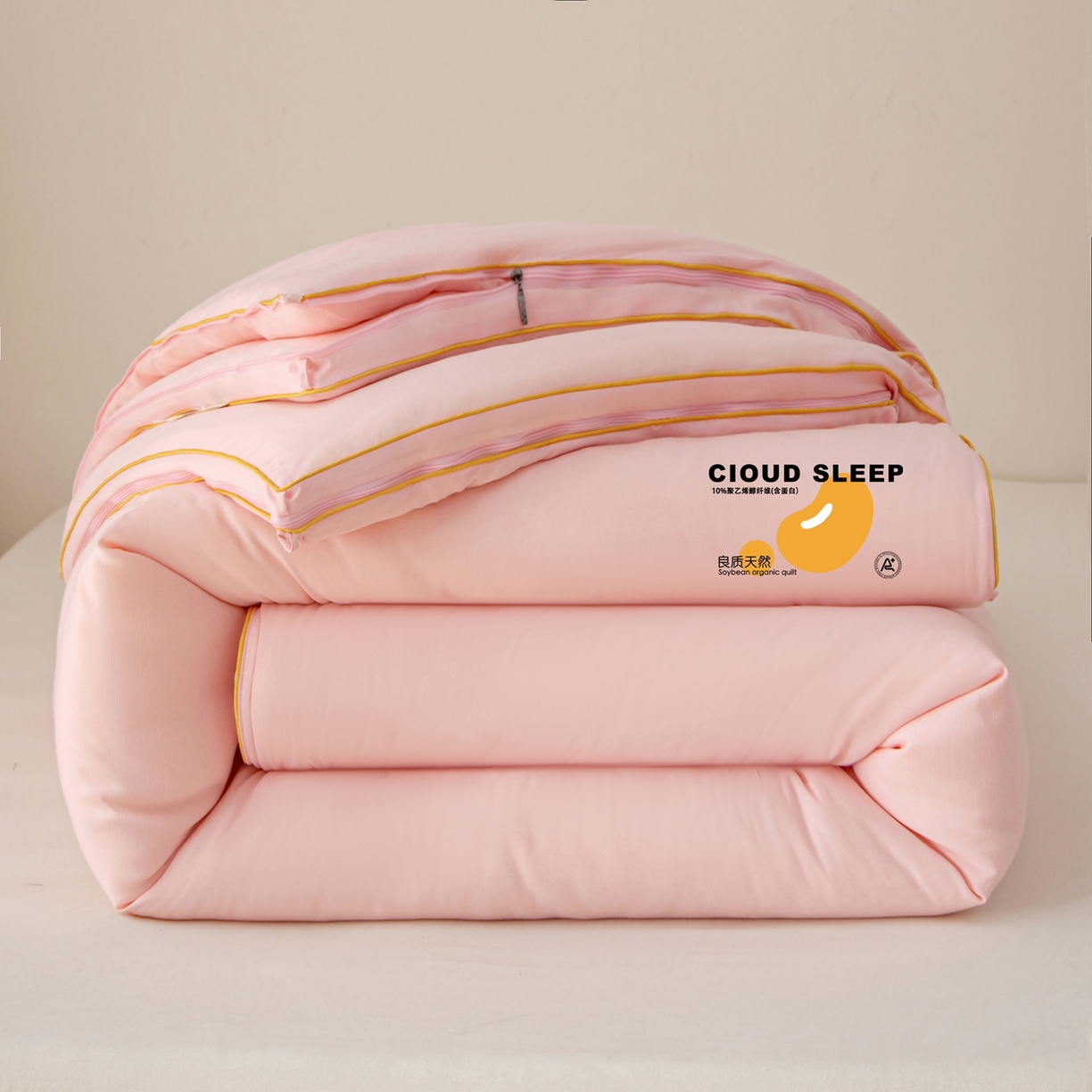维洋家纺 2025新款A类提花良质天然大豆子母被子被芯 良质玉