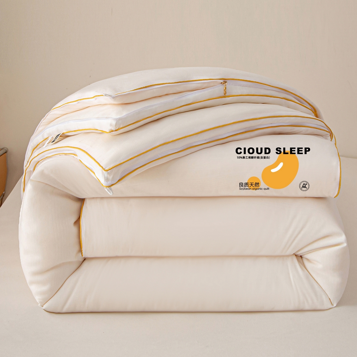 91家纺网 家纺一手货源 找家纺 （总）维洋家纺 2025新款A类提花良质天然大豆子母被子被芯