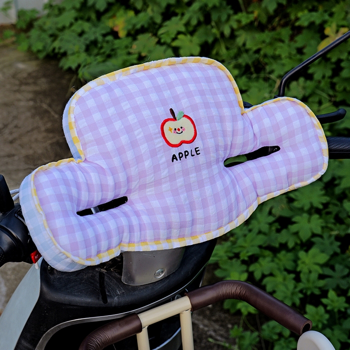 91家纺网 家纺一手货源 找家纺 仟亿莱 2025新款泡泡纱儿童防撞垫 防撞紫格子