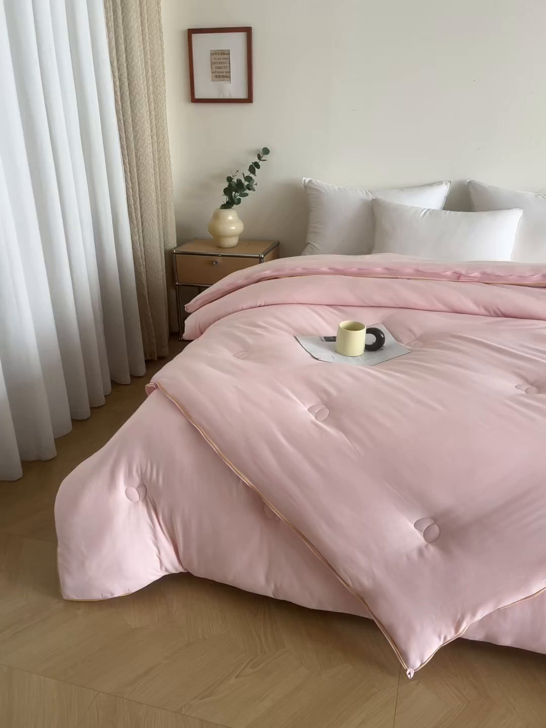 91家纺网 家纺一手货源 找家纺 维洋家纺 2025新款A类提花良质天然大豆子母被子被芯 良质玉