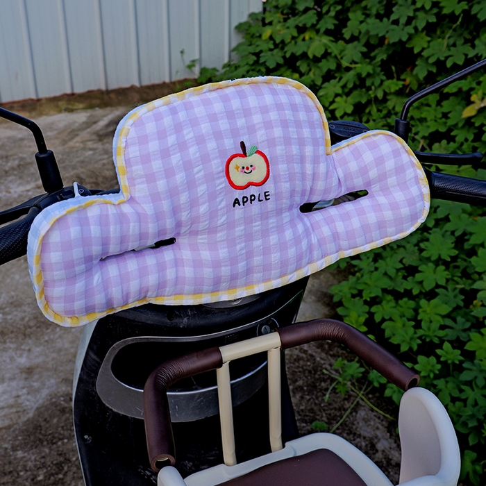 91家纺网 家纺一手货源 找家纺 仟亿莱 2025新款泡泡纱儿童防撞垫 防撞紫格子