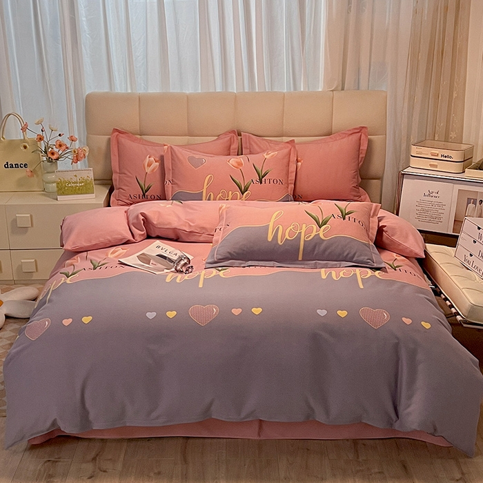 91家纺网 家纺一手货源 找家纺 （总）幸嘉轩 2025新款全棉秋冬加厚保暖喷气磨毛纯棉印花四件套