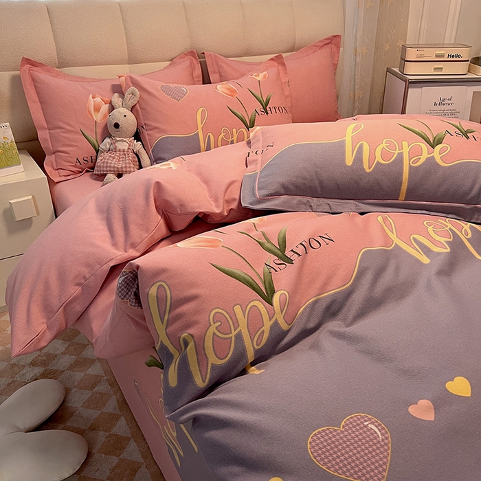 91家纺网 家纺一手货源 找家纺 （总）幸嘉轩 2025新款全棉秋冬加厚保暖喷气磨毛纯棉印花四件套