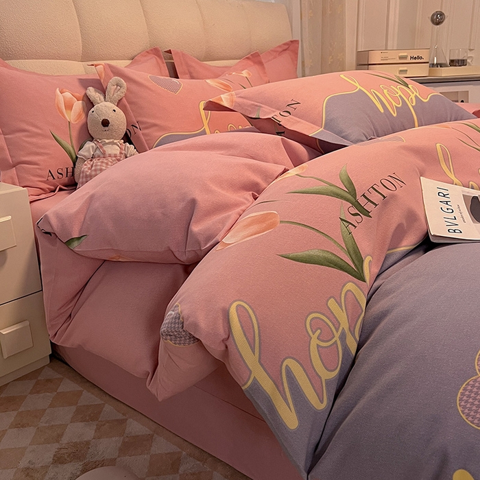 91家纺网 家纺一手货源 找家纺 （总）幸嘉轩 2025新款全棉秋冬加厚保暖喷气磨毛纯棉印花四件套