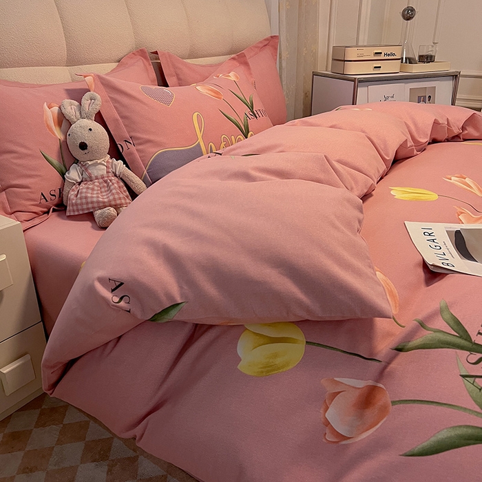 91家纺网 家纺一手货源 找家纺 （总）幸嘉轩 2025新款全棉秋冬加厚保暖喷气磨毛纯棉印花四件套