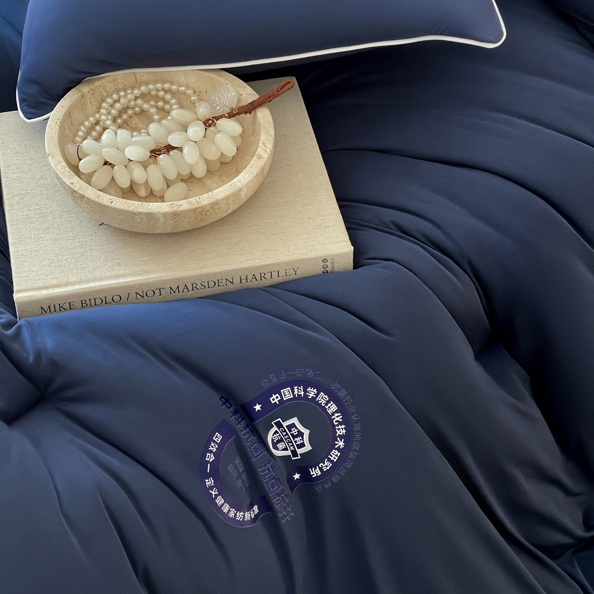 91家纺网 家纺一手货源 找家纺 一加一 2025新款泡芙中科抗菌大豆被被子被芯 星光蓝