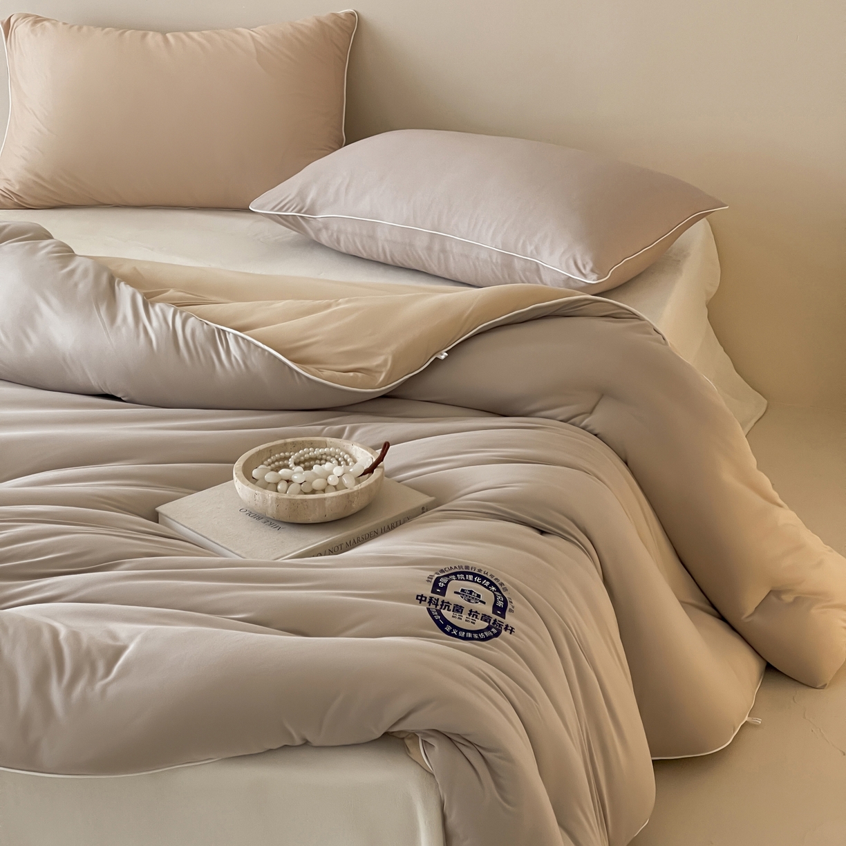 91家纺网 家纺一手货源 找家纺 （总）一加一 2025新款泡芙中科抗菌大豆被被子被芯