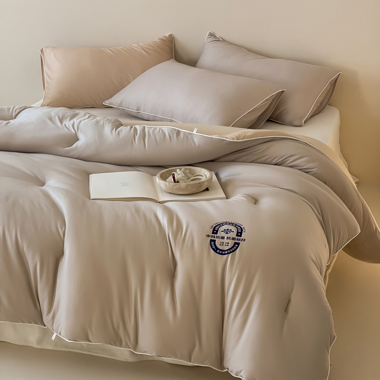 91家纺网 家纺一手货源 找家纺 （总）一加一 2025新款泡芙中科抗菌大豆被被子被芯