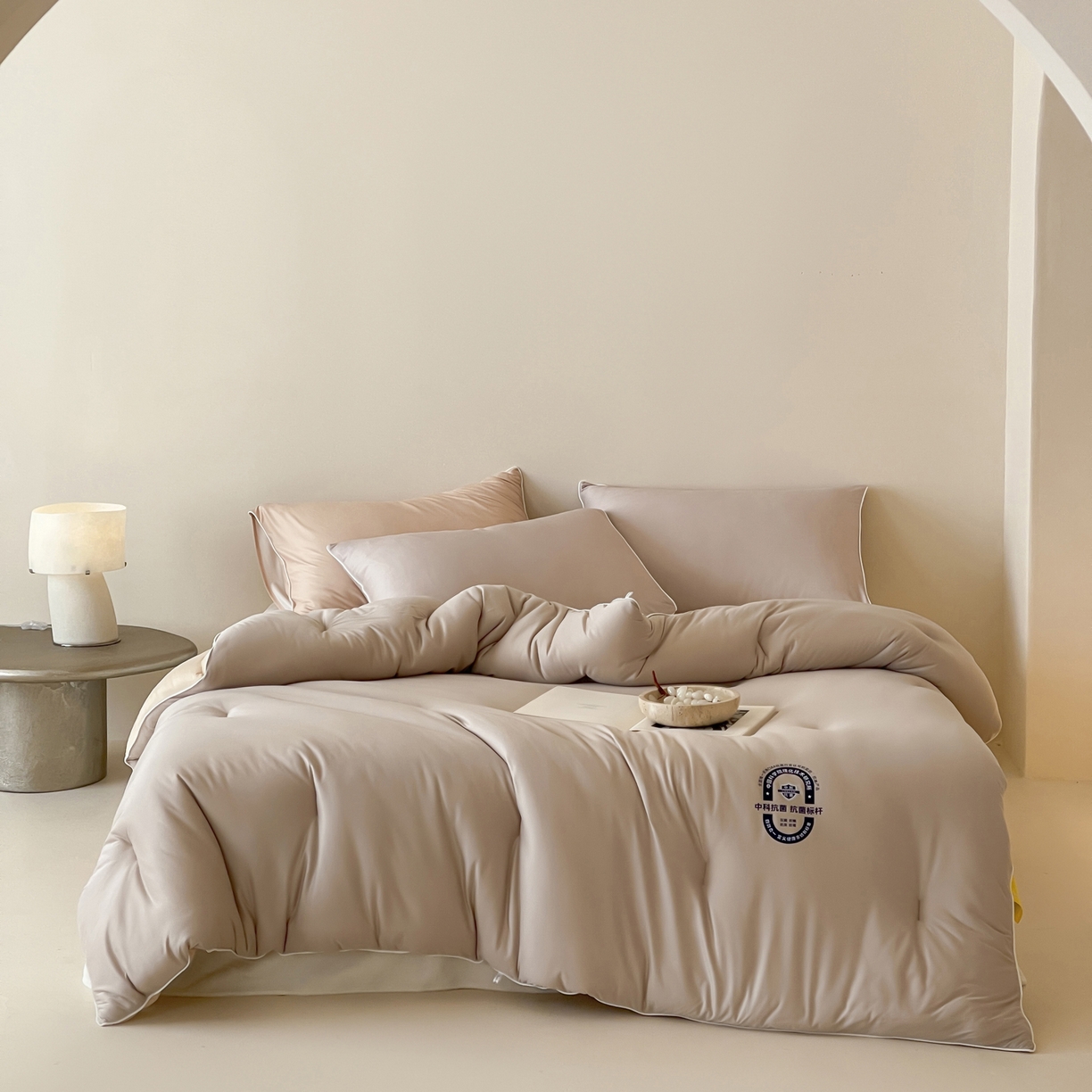 91家纺网 家纺一手货源 找家纺 （总）一加一 2025新款泡芙中科抗菌大豆被被子被芯,可可糖,柠檬黄,星光蓝