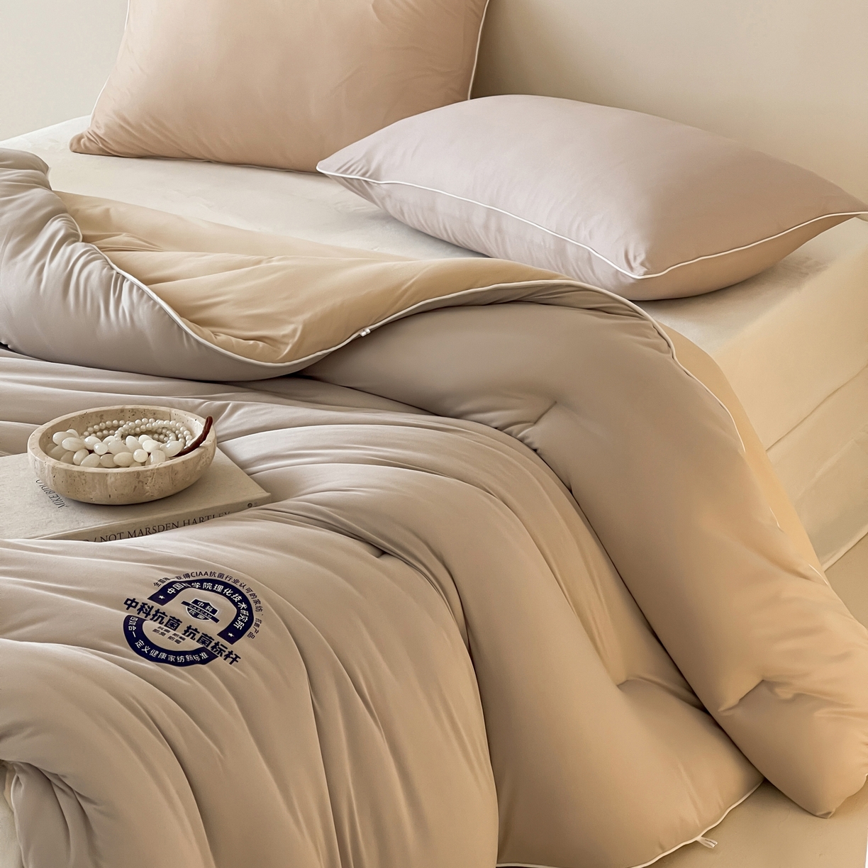 91家纺网 家纺一手货源 找家纺 （总）一加一 2025新款泡芙中科抗菌大豆被被子被芯