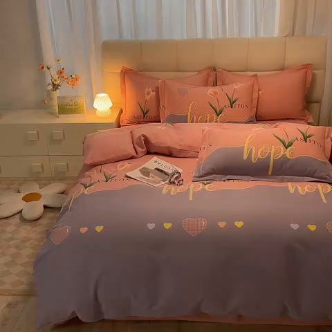 91家纺网 家纺一手货源 找家纺 （总）幸嘉轩 2025新款全棉秋冬加厚保暖喷气磨毛纯棉印花四件套