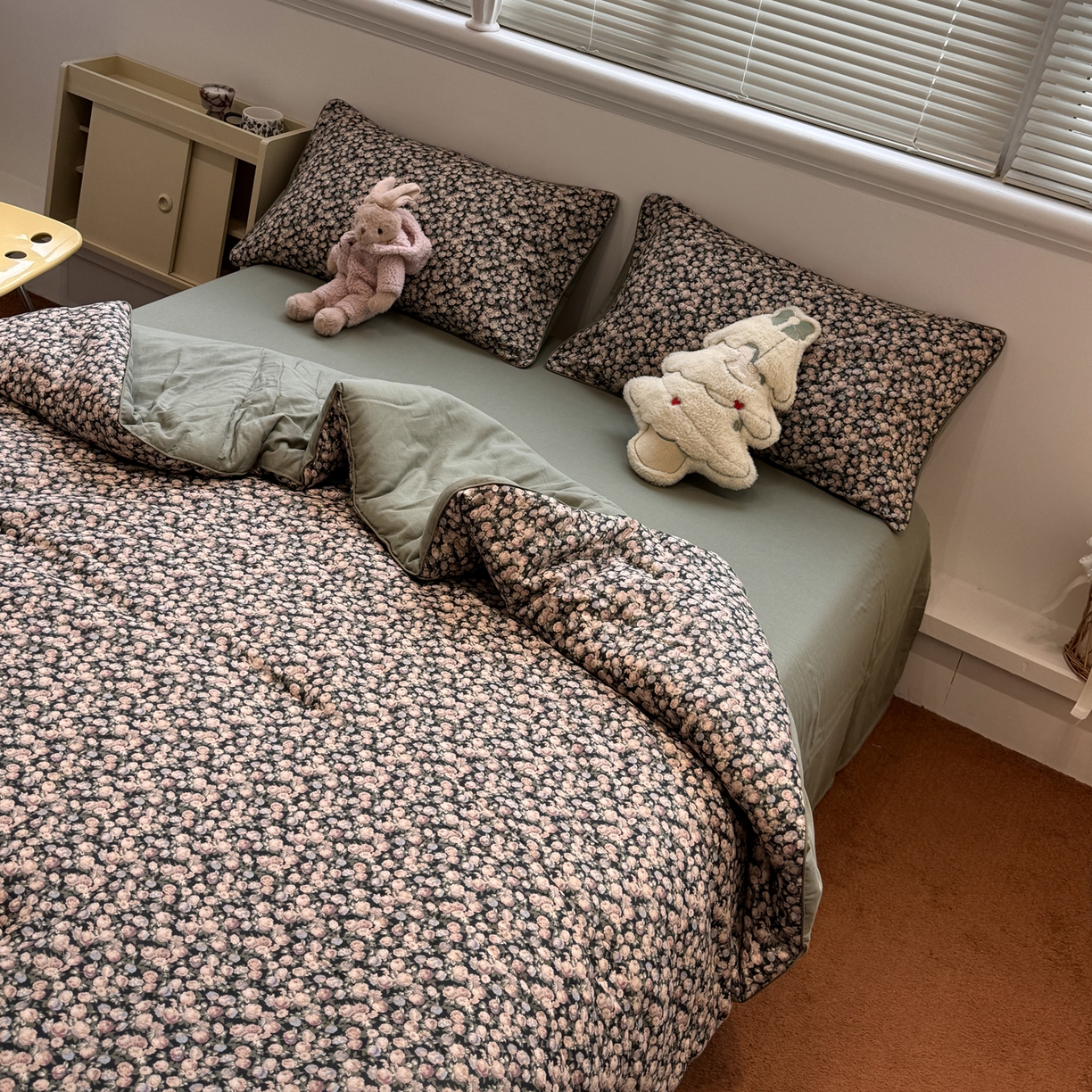 91家纺网 家纺一手货源 找家纺 （总）一加一 2025新款40全棉双层纱印花中科抗菌被子四件套