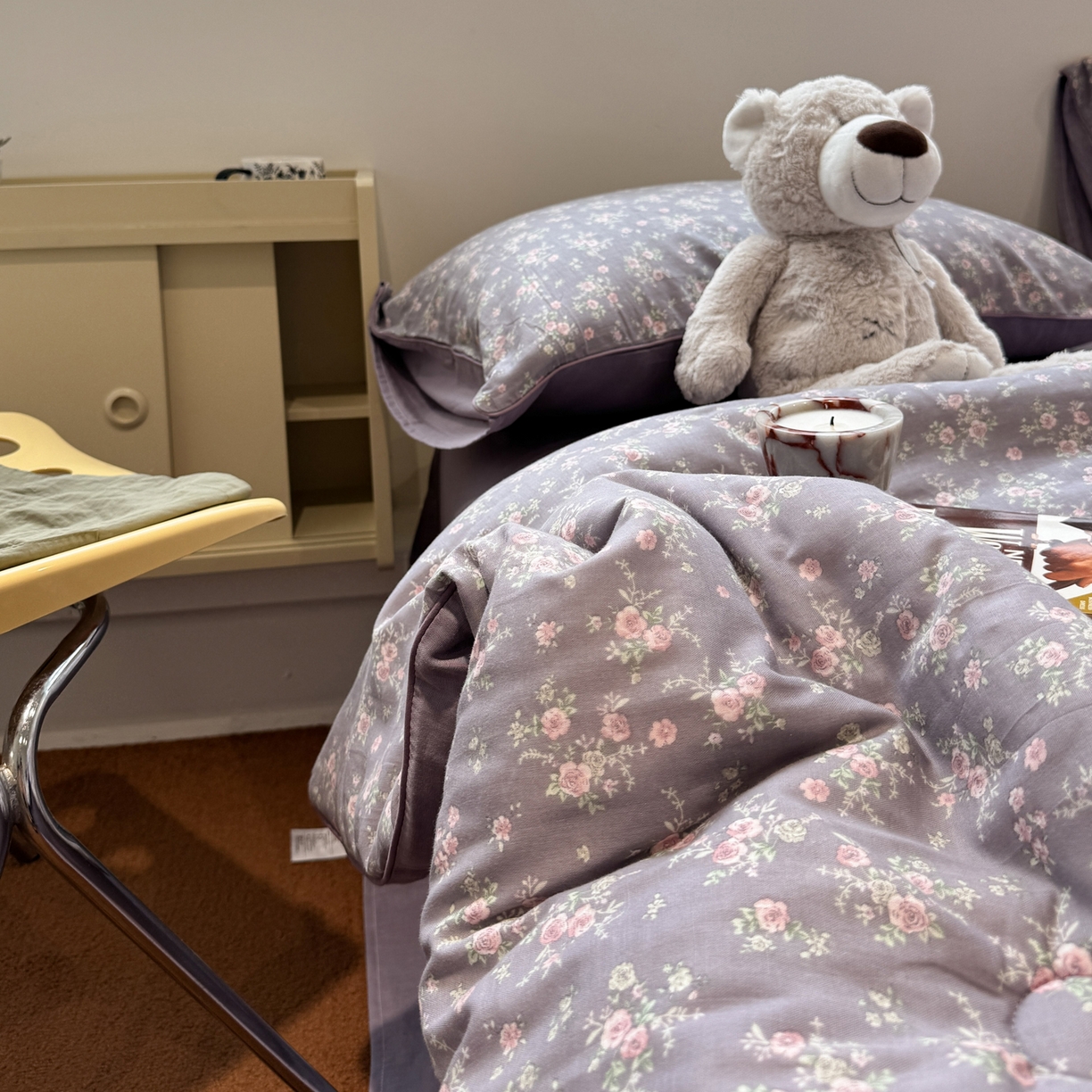 91家纺网 家纺一手货源 找家纺 一加一 2025新款40全棉双层纱印花中科抗菌被子四件套 遇见