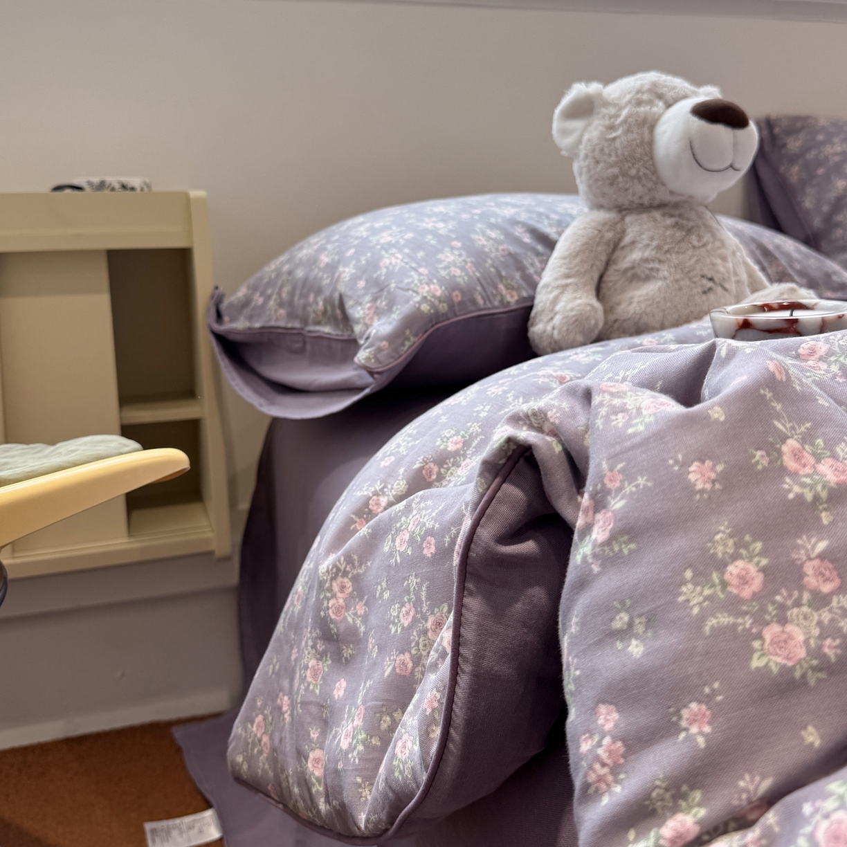 91家纺网 家纺一手货源 找家纺 一加一 2025新款40全棉双层纱印花中科抗菌被子四件套 遇见