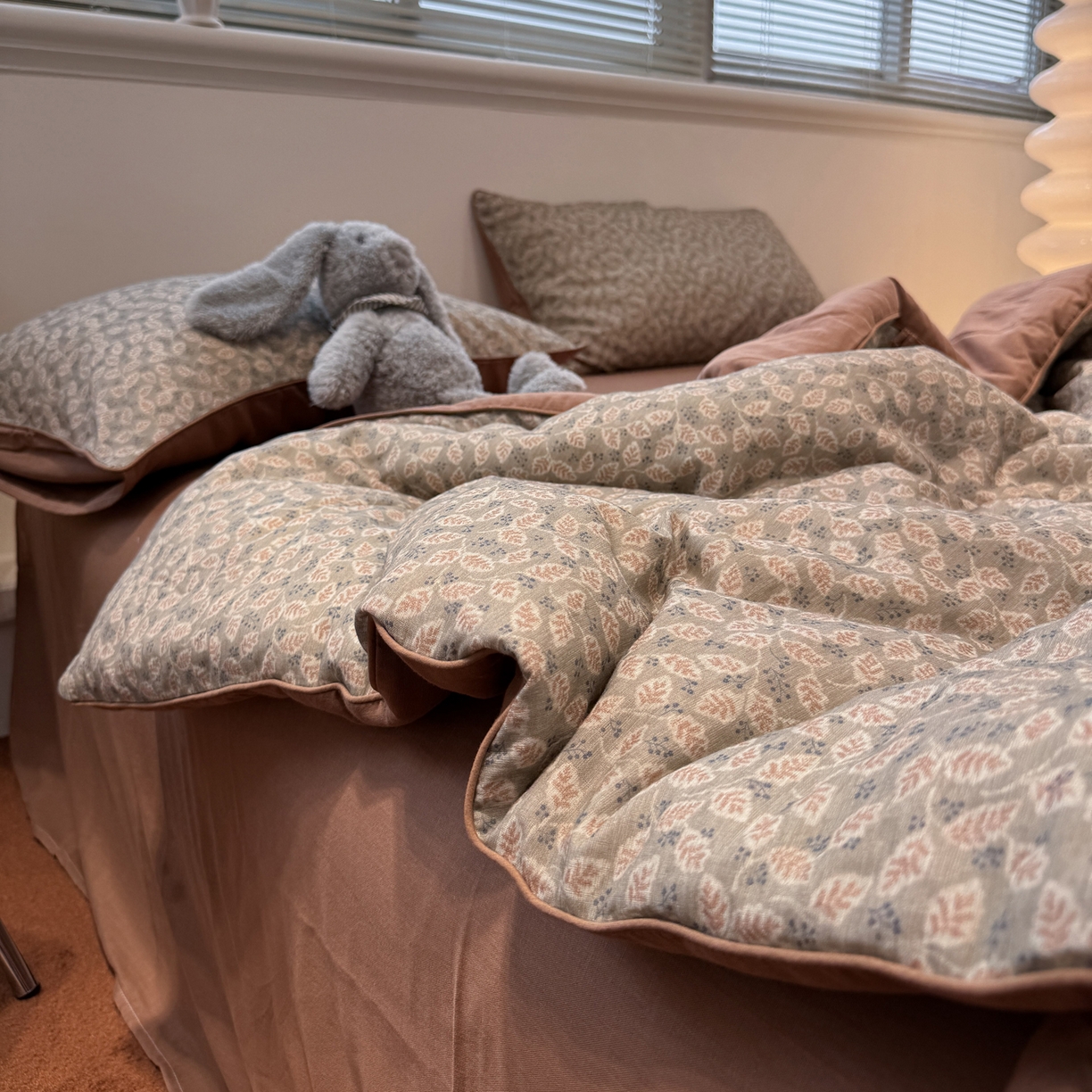 91家纺网 家纺一手货源 找家纺 一加一 2025新款40全棉双层纱印花中科抗菌被子四件套 苏里南